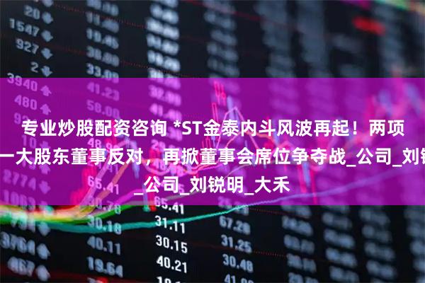 专业炒股配资咨询 *ST金泰内斗风波再起！两项议案遭第一大股东董事反对，再掀董事会席位争夺战_公司_刘锐明_大禾